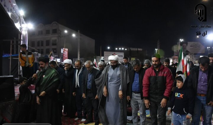 تصاویر/ اقامه نماز استغاثه به امام زمان عجل الله تعالی فرجه الشریف توسط مردم مومن و انقلابی شهرستان آق قلا