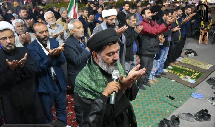 تصاویر/ اقامه نماز استغاثه به امام زمان عجل الله تعالی فرجه الشریف توسط مردم مومن و انقلابی شهرستان آق قلا
