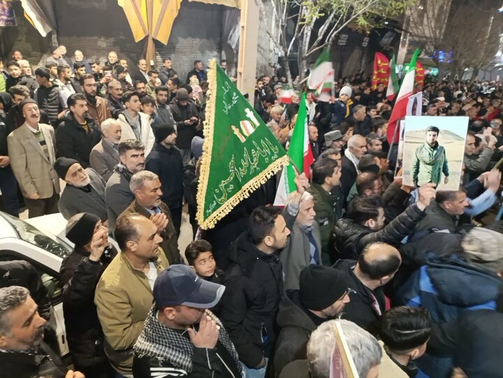 تصاویر/ استمرار حضور باشکوه مردم ولایی و انقلابی ابهر در بیعت با ولایت