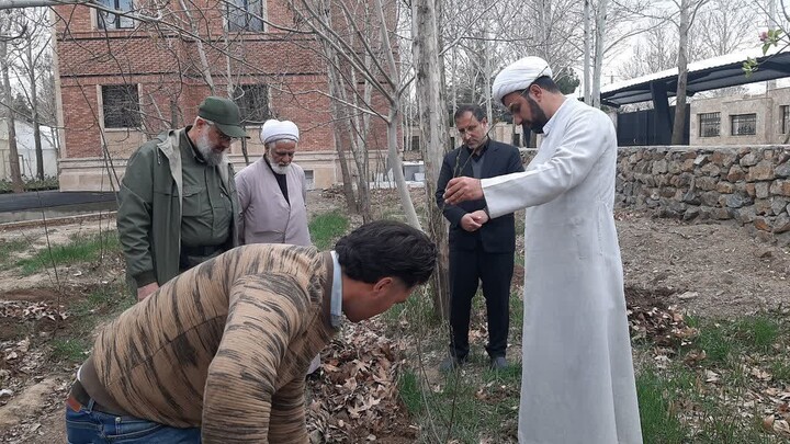 تصاویر / غرس نهال میوه توسط امام جمعه تبریز