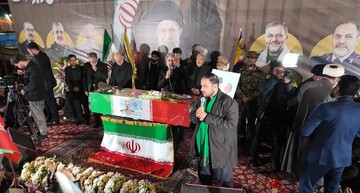 فیلم | وداع با شهید سید عبدالرحیم موسوی در امامزاده موسی مبرقع(ع) قم