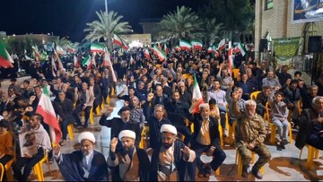 فیلم| شعارهای مردم آبدان در حمایت از نظام اسلامی