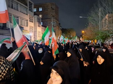 حضور پرشور خانواده مدرسه علمیه رفیعة‌المصطفی علیهما السلام در اجتماعات شبانه