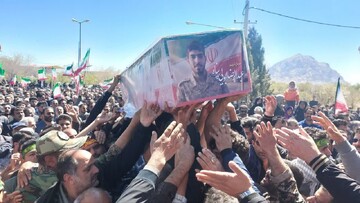تصاویر/ تشییع شهید عبدالرضا ابولی پناه در تفت و زادگاهش روستای رحیم آباد