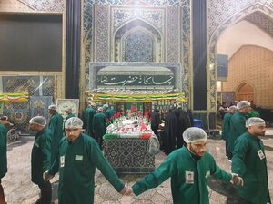 تصاویر/ کودکان دبستان شجره طیبه میناب در چایخانه حضرت رضا (ع)