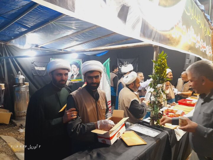برپایی موکب توسط روحانیون و مبلغان طرح هجرت و امین