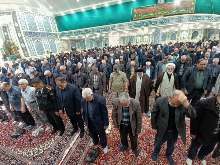 تصاویر/نماز عبادی سیاسی نطنز