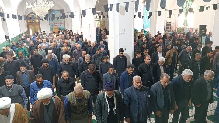 تصاویر/نماز عبادی سیاسی  جمعه بخش کویرات شهر ابوزیدآباد
