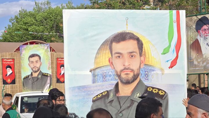 تصاویر/مراسم تشییع و تدفین پیکر پاک شهید طریق‌القدس سید علـــــیرضا شـکاری پور درکاشان