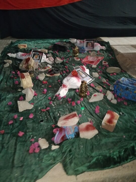 تصاویر/ طلاب مدرسه علمیه معصومیه فهرج پای کار تجمعات شبانه