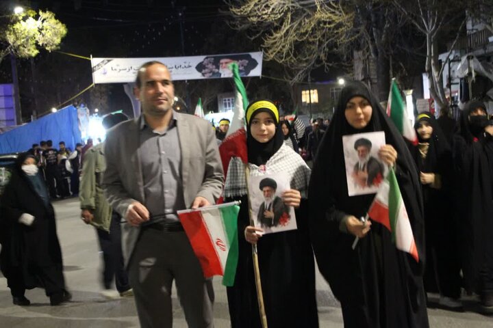 تصاویر/ تجمع هم‌بستگی و انتقام‌جویی مردم ولایتمدار و شهید پرور شهرستان ملایر