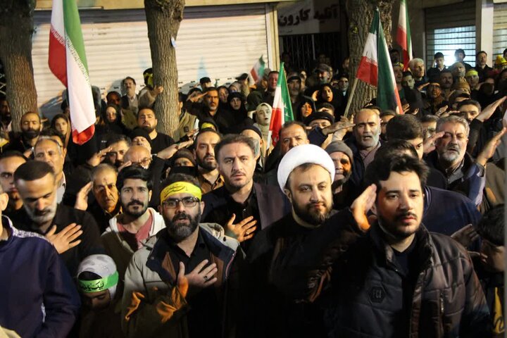 تصاویر/ تجمع هم‌بستگی و انتقام‌جویی مردم ولایتمدار و شهید پرور شهرستان ملایر