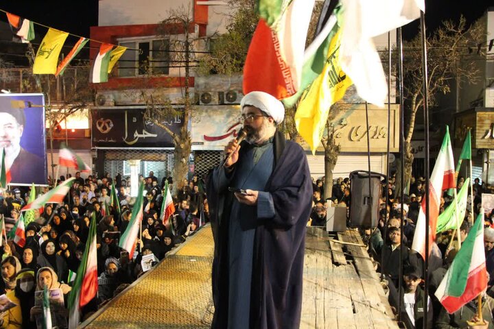 تصاویر/ تجمع هم‌بستگی و انتقام‌جویی مردم ولایتمدار و شهید پرور شهرستان ملایر