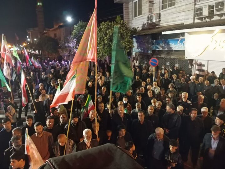 تجمع مردمی مردم شهرستان جویبار در 15 فروردین