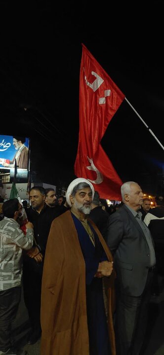 تجمع مردمی شهرستان آمل در پانزدهم فروردین