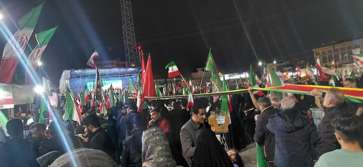 تجمع مردمی شهرستان آمل در پانزدهم فروردین