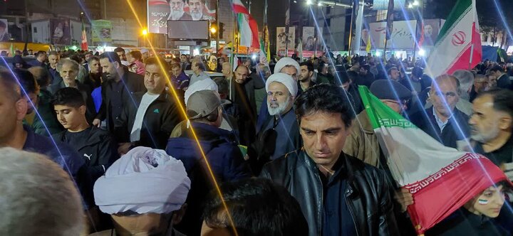 تجمع مردمی شهرستان آمل در پانزدهم فروردین