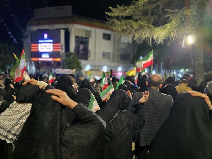 تجمع مردمی مردم ساری در پانزدهم فروردین