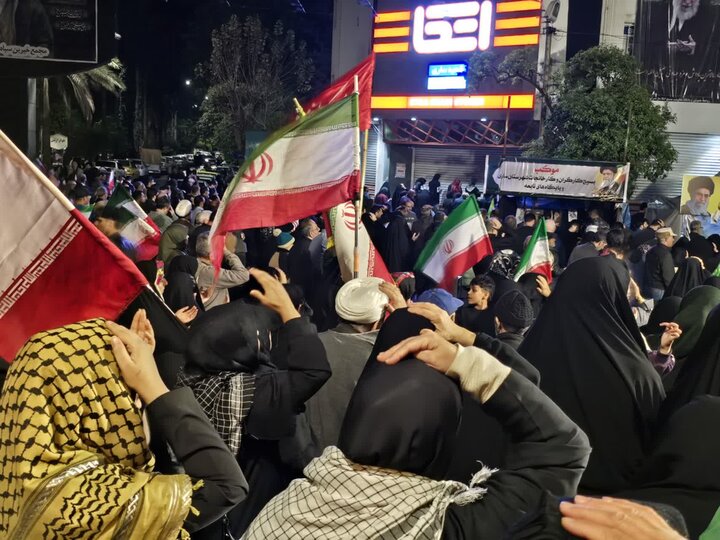تجمع مردمی مردم ساری در پانزدهم فروردین