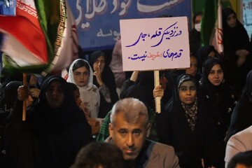 تصاویر/ حضور مردم شهرستان قلعه گنج در شب سی و ششم