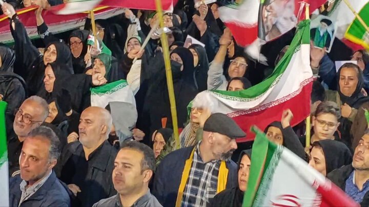 حماسه مردمی شهرستان آمل در شامگاه شانزدهم فروردین