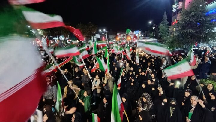 حماسه مردمی شهرستان آمل در شامگاه شانزدهم فروردین