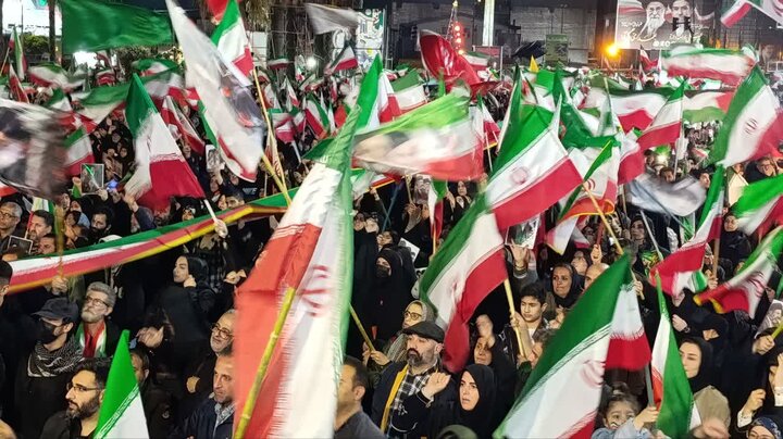حماسه مردمی شهرستان آمل در شامگاه شانزدهم فروردین