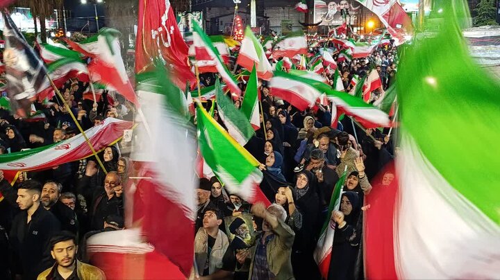 حماسه مردمی شهرستان آمل در شامگاه شانزدهم فروردین