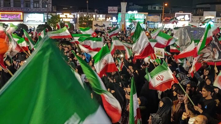 حماسه مردمی شهرستان آمل در شامگاه شانزدهم فروردین