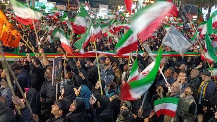 حماسه مردمی شهرستان آمل در شامگاه شانزدهم فروردین