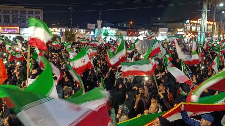 حماسه مردمی شهرستان آمل در شامگاه شانزدهم فروردین