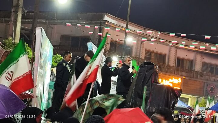 حماسه مردم شهرستان تنکابن در شانزدهم فروردین