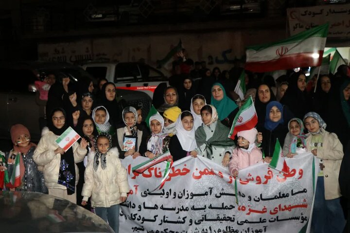 تصاویر/ تجمعات مردمی در ماکو در حمایت از نظام اسلامی