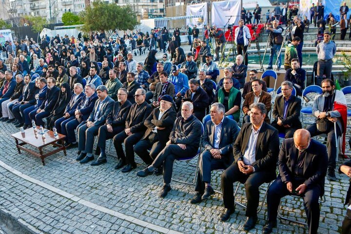 تصاویر/ مراسم چهلم کودکان شهید میناب با عنوان سین هشتم