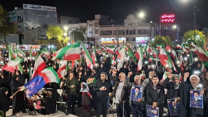 تصاویر/ مراسم چهلمین روز شهادت دانش آموزان مدرسه میناب در شهرستان جم