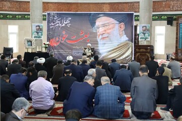 تصاویر / مراسم چهلم رهبر شهید در دانشگاه آزاد اسلامی مازندران