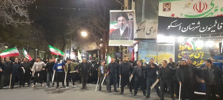 تصاویر/ اجتماع پرشور مردم اسکو پای نظام اسلامی