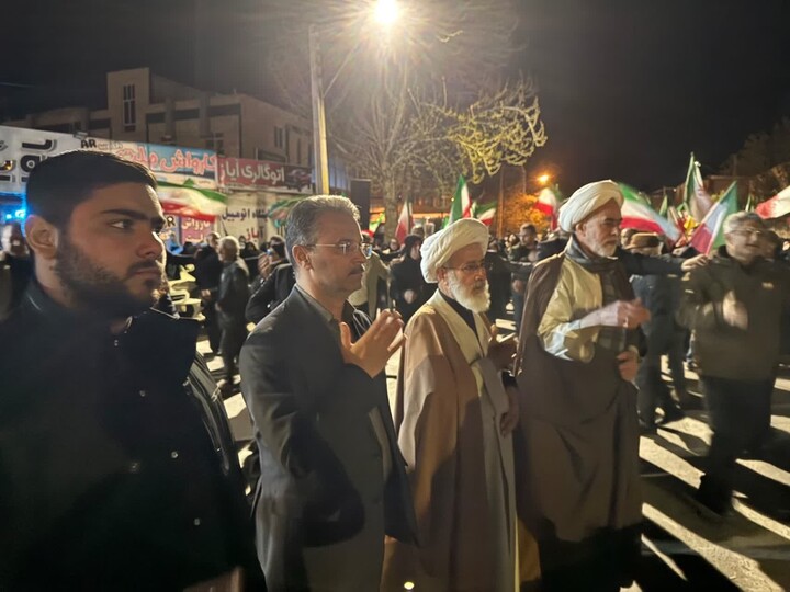 تصاویر/ اجتماع پرشور مردم هادیشهر پای نظام اسلامی