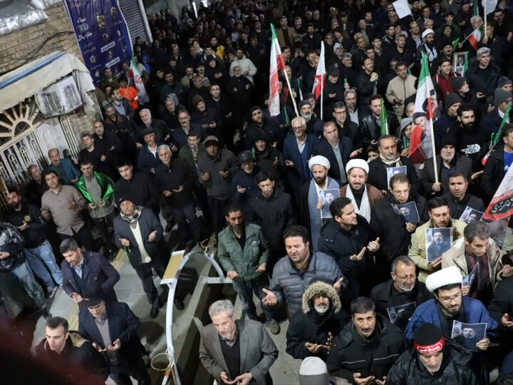 تصاویر/ ادامه تجمعات در تکاب در خونخواهی رهبر شهید انقلاب