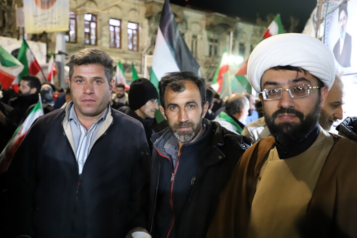 تصاویر/ اجتماع پرشور روحانیت و طلاب تبریز پای نظام اسلامی