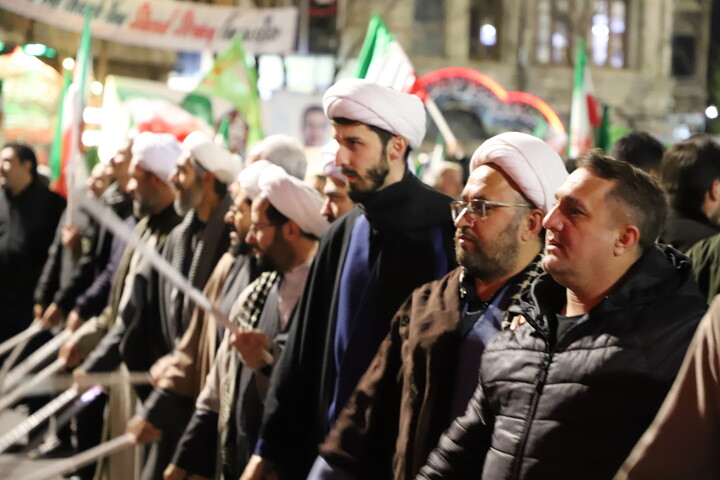 تصاویر/ اجتماع پرشور روحانیت و طلاب تبریز پای نظام اسلامی