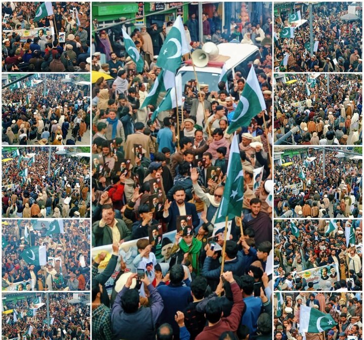 دشمن کی شکست آمیز جنگ بندی کے بعد شیعیانِ پارا چنار پاکستان کی ایران کے حق میں زبردست ریلی +ویڈیو