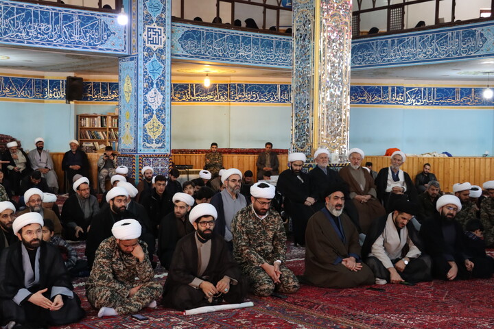 تصاویر/ تجمع روحانیون اردبیل به مناسبت چهلم امام شهید و شهدای جنگ رمضان