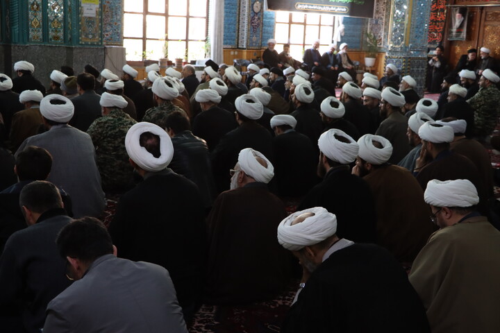 تصاویر/ تجمع روحانیون اردبیل به مناسبت چهلم امام شهید و شهدای جنگ رمضان