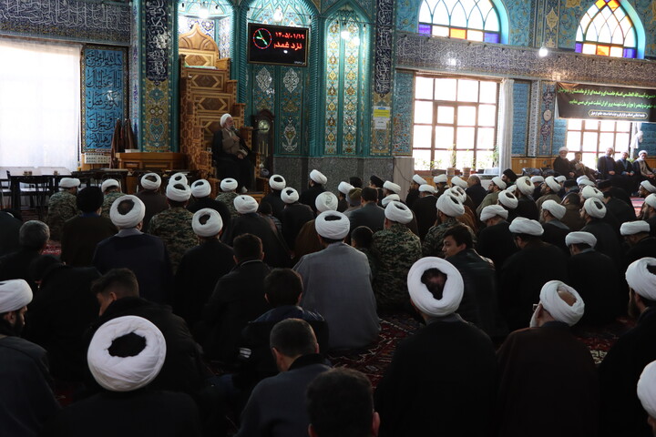 تصاویر/ تجمع روحانیون اردبیل به مناسبت چهلم امام شهید و شهدای جنگ رمضان