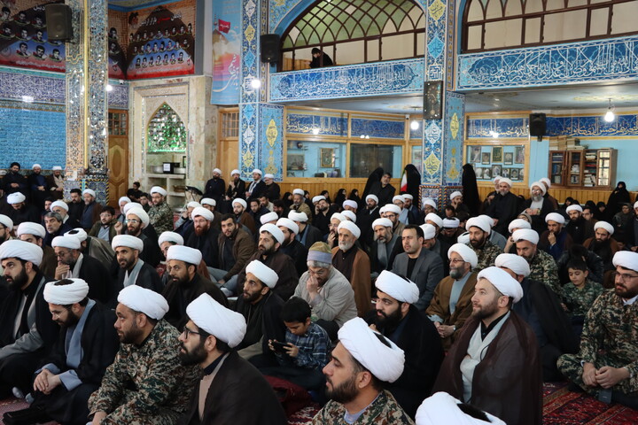 تصاویر/ تجمع روحانیون اردبیل به مناسبت چهلم امام شهید و شهدای جنگ رمضان