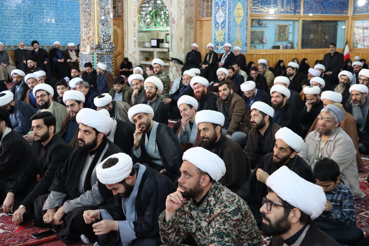 تصاویر/ تجمع روحانیون اردبیل به مناسبت چهلم امام شهید و شهدای جنگ رمضان