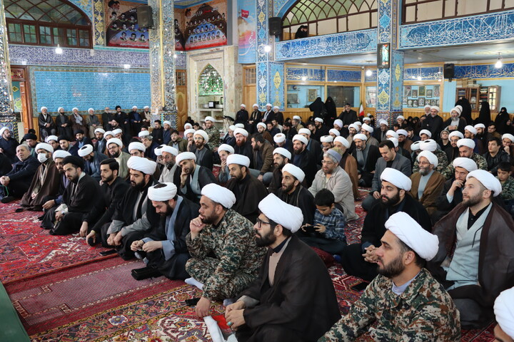 تصاویر/ تجمع روحانیون اردبیل به مناسبت چهلم امام شهید و شهدای جنگ رمضان