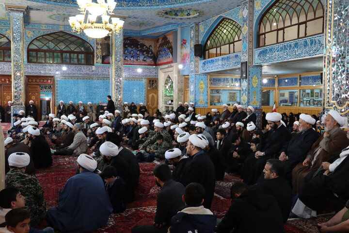 تصاویر/ تجمع روحانیون اردبیل به مناسبت چهلم امام شهید و شهدای جنگ رمضان