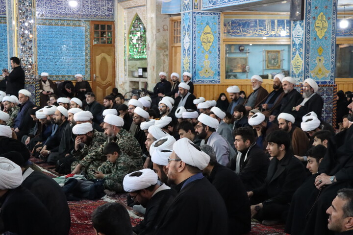 تصاویر/ تجمع روحانیون اردبیل به مناسبت چهلم امام شهید و شهدای جنگ رمضان